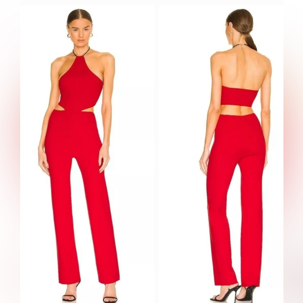 NWT NBD Kylo Cutout Jumpsuit in Red size XS Revolve sold out!
Read Description